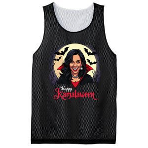 Kamala Harris Happy Kamalaween Pumpkin Ghost Vote Mesh Reversible Basketball Jersey Tank