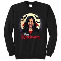 Kamala Harris Happy Kamalaween Pumpkin Ghost Vote Tall Sweatshirt