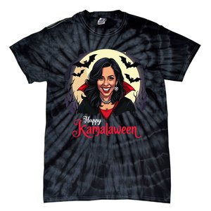 Kamala Harris Happy Kamalaween Pumpkin Ghost Vote Tie-Dye T-Shirt