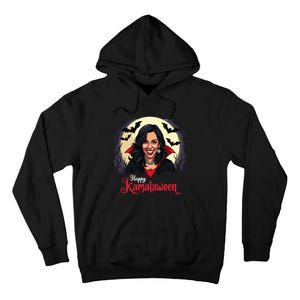 Kamala Harris Happy Kamalaween Pumpkin Ghost Vote Tall Hoodie