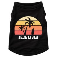 Kauai Hawaii HI Hawaiian Island Palm Tree 70s 80s Retro Surf Doggie Tank