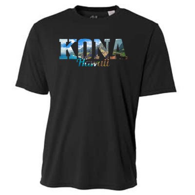 Kona Hawaii Hawaiian Islands Surf Surfing Surfer Gift Cooling Performance Crew T-Shirt