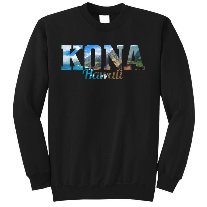 Kona Hawaii Hawaiian Islands Surf Surfing Surfer Gift Sweatshirt