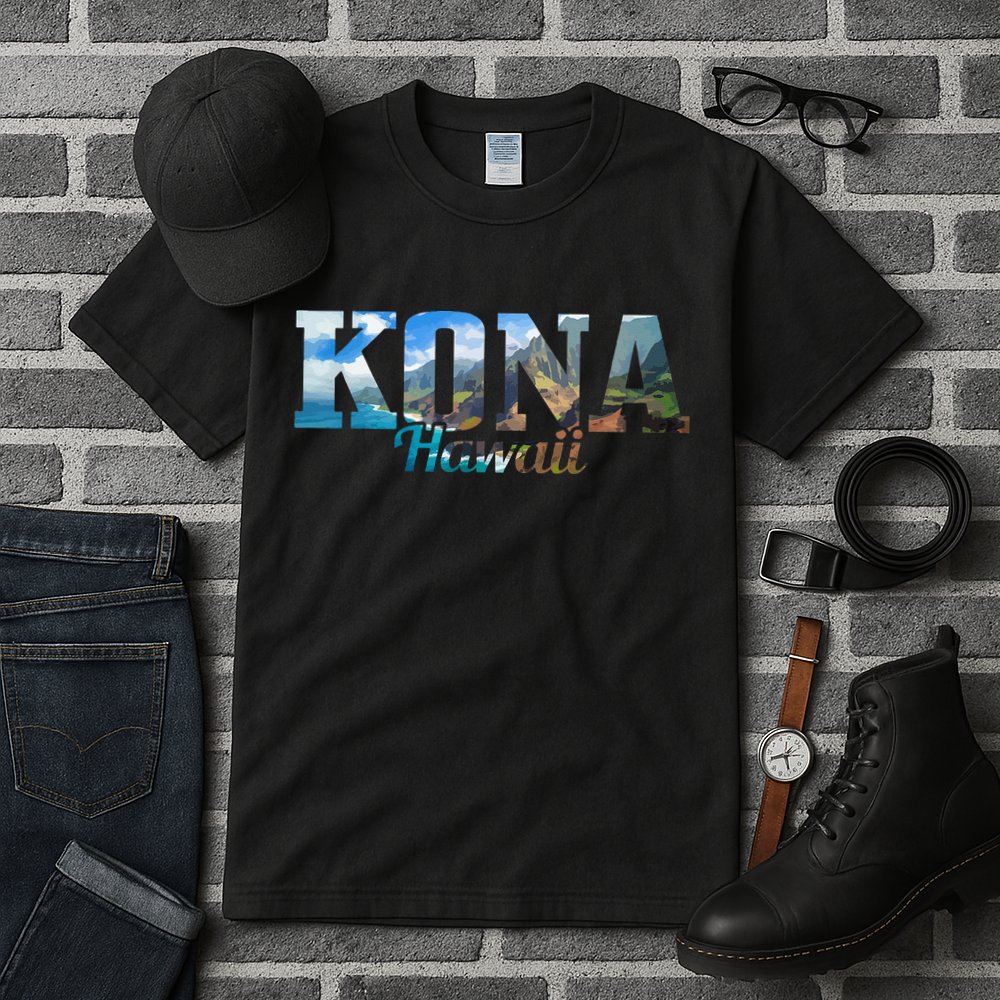 Kona Hawaii Hawaiian Islands Surf Surfing Surfer Gift Tall T-Shirt