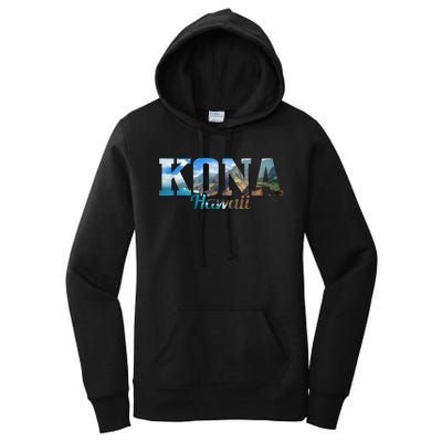 Kona Hawaii Hawaiian Islands Surf Surfing Surfer Gift Women's Pullover Hoodie