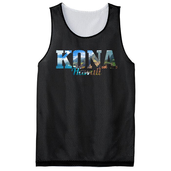 Kona Hawaii Hawaiian Islands Surf Surfing Surfer Gift Mesh Reversible Basketball Jersey Tank