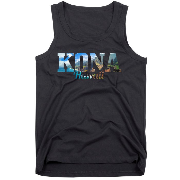 Kona Hawaii Hawaiian Islands Surf Surfing Surfer Gift Tank Top