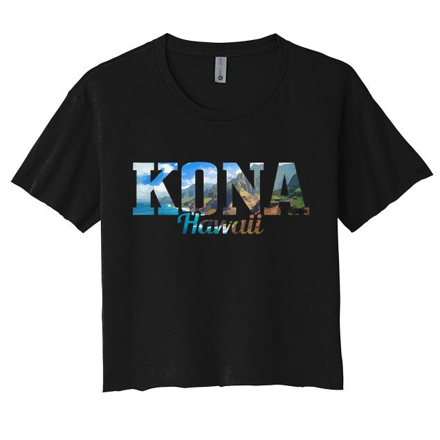 Kona Hawaii Hawaiian Islands Surf Surfing Surfer Gift Crop Top