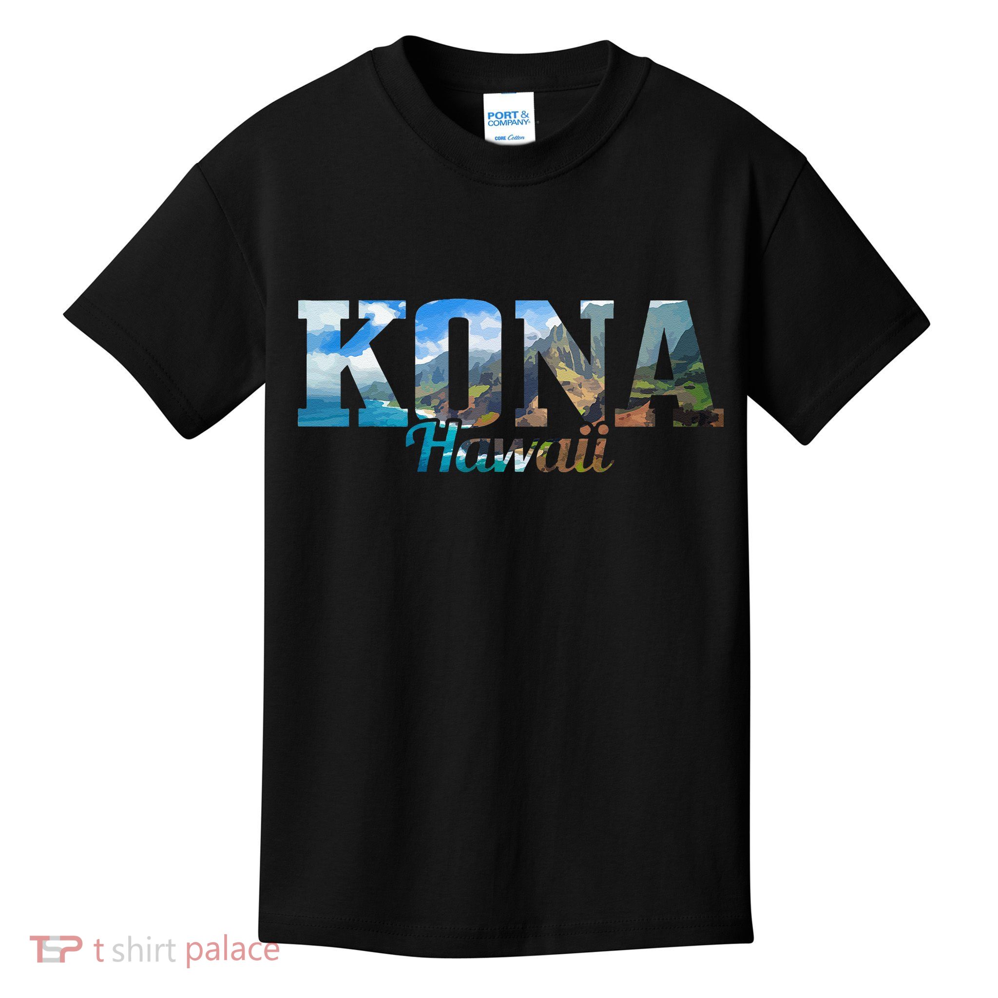 Kona Hawaii Hawaiian Islands Surf Surfing Surfer Gift Kids T-Shirt