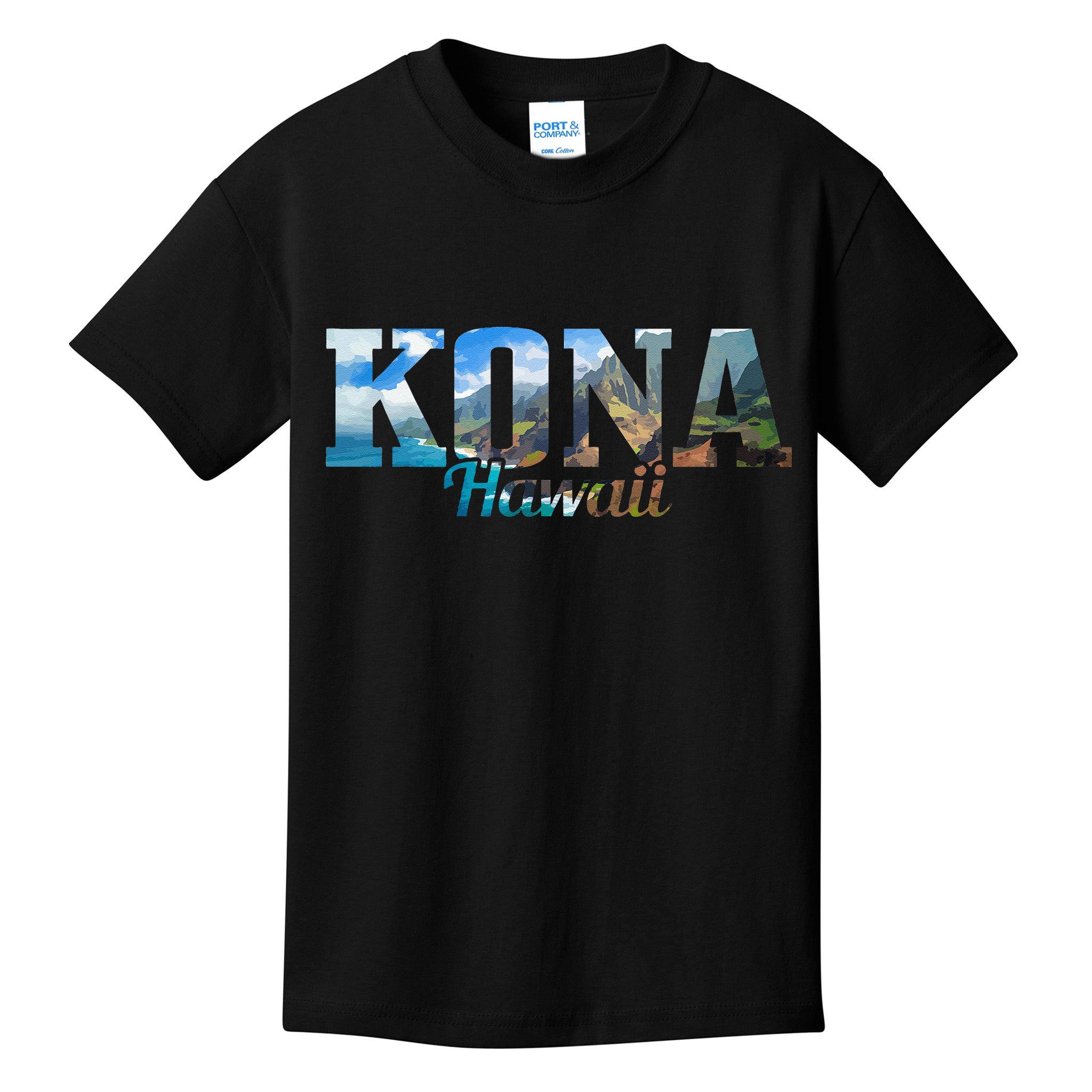 Kona Hawaii Hawaiian Islands Surf Surfing Surfer Gift Kids T-Shirt