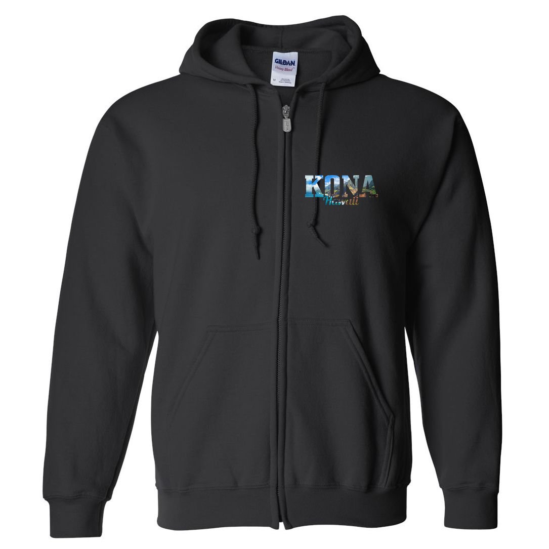 Kona Hawaii Hawaiian Islands Surf Surfing Surfer Gift Full Zip Hoodie