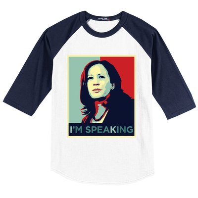 Kamala Harris Im Speaking Quote Baseball Sleeve Shirt