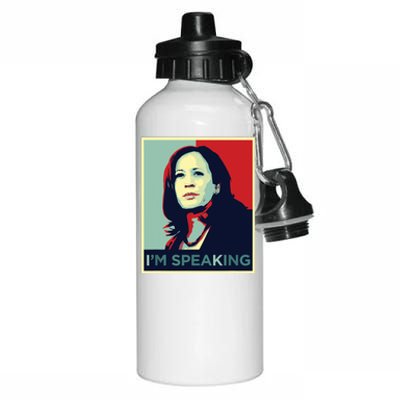 Kamala Harris Im Speaking Quote Aluminum Water Bottle