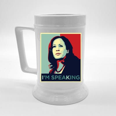 Kamala Harris Im Speaking Quote Beer Stein