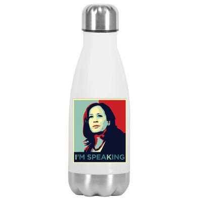 Kamala Harris Im Speaking Quote Stainless Steel Insulated Water Bottle