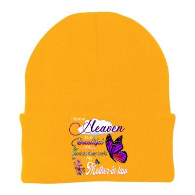 Know Heaven Is A Beautiful Place They Have My Mothergiftingiftlaw Gift Knit Cap Winter Beanie