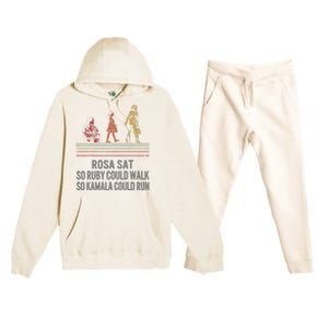 Kamala Harris IM Speaking Nasty First Female Vice President Premium Hooded Sweatsuit Set