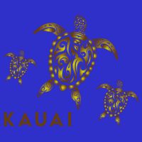 Kauai Hawaiian Island Tribal Turtle Family Hawaii Vacation Gift Kids T-Shirt