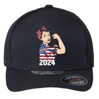 Kamala Harris Inspired Strength Graphic Flexfit Unipanel Trucker Cap