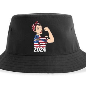 Kamala Harris Inspired Strength Graphic Sustainable Bucket Hat