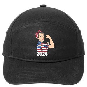 Kamala Harris Inspired Strength Graphic 7-Panel Snapback Hat