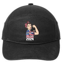 Kamala Harris Inspired Strength Graphic 7-Panel Snapback Hat