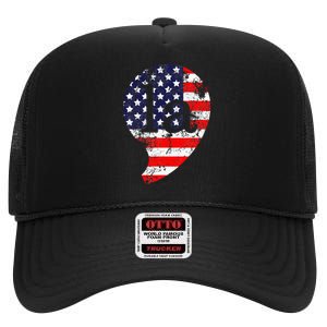 Kamala Harris Inauguration Comma La Madam Vice President High Crown Mesh Back Trucker Hat