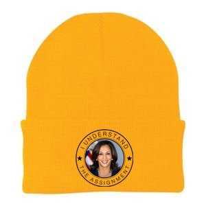 Kamala Harris I Understand The Assignment 2024 Election Emblem Knit Cap Winter Beanie