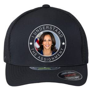 Kamala Harris I Understand The Assignment 2024 Election Emblem Flexfit Unipanel Trucker Cap