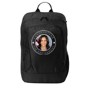 Kamala Harris I Understand The Assignment 2024 Election Emblem City Backpack