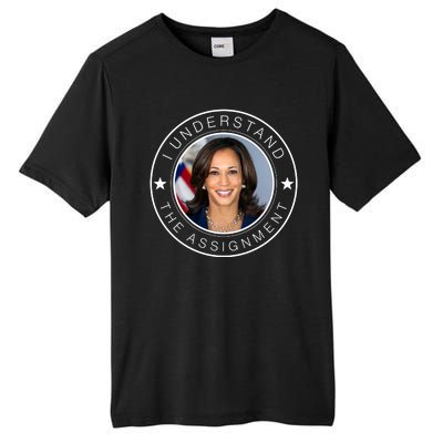 Kamala Harris I Understand The Assignment 2024 Election Emblem Tall Fusion ChromaSoft Performance T-Shirt