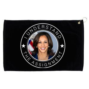 Kamala Harris I Understand The Assignment 2024 Election Emblem Grommeted Golf Towel