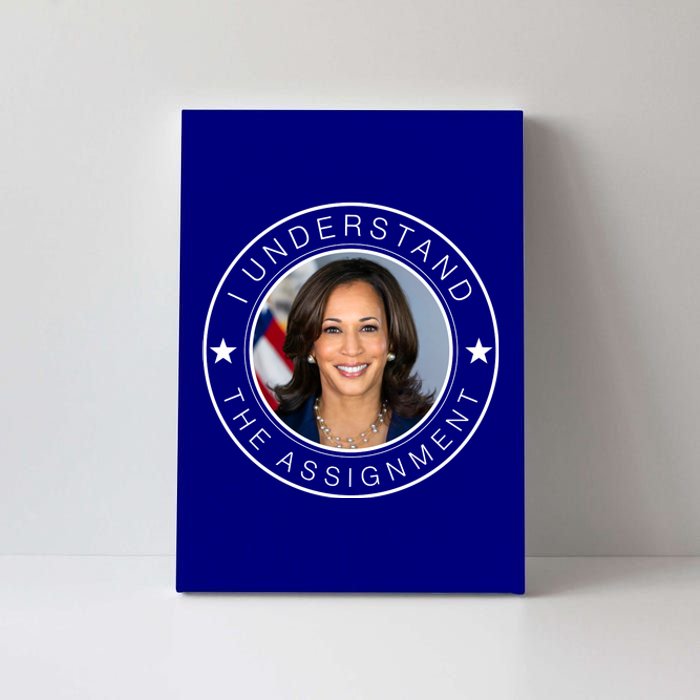 Kamala Harris I Understand The Assignment 2024 Election Emblem Canvas