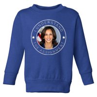 Kamala Harris I Understand The Assignment 2024 Election Emblem Toddler Sweatshirt