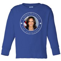 Kamala Harris I Understand The Assignment 2024 Election Emblem Toddler Long Sleeve Shirt