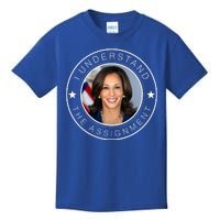 Kamala Harris I Understand The Assignment 2024 Election Emblem Kids T-Shirt