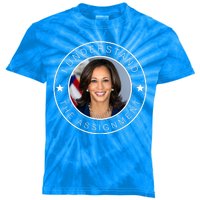 Kamala Harris I Understand The Assignment 2024 Election Emblem Kids Tie-Dye T-Shirt