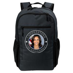 Kamala Harris I Understand The Assignment 2024 Election Emblem Daily Commute Backpack