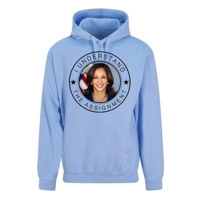 Kamala Harris I Understand The Assignment 2024 Election Emblem Unisex Surf Hoodie