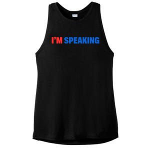 Kamala Harris Im Speaking 2024 Vp Debate Quote Ladies PosiCharge Tri-Blend Wicking Tank