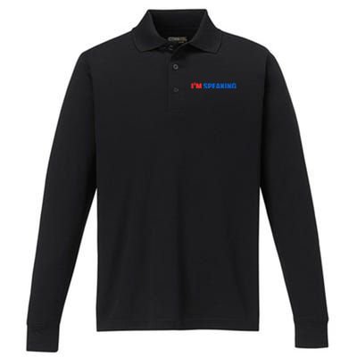 Kamala Harris Im Speaking 2024 Vp Debate Quote Performance Long Sleeve Polo