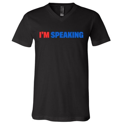 Kamala Harris Im Speaking 2024 Vp Debate Quote V-Neck T-Shirt