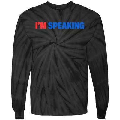 Kamala Harris Im Speaking 2024 Vp Debate Quote Tie-Dye Long Sleeve Shirt