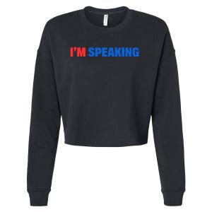 Kamala Harris Im Speaking 2024 Vp Debate Quote Cropped Pullover Crew