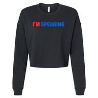 Kamala Harris Im Speaking 2024 Vp Debate Quote Cropped Pullover Crew