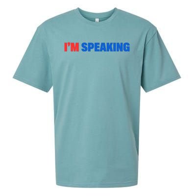 Kamala Harris Im Speaking 2024 Vp Debate Quote Sueded Cloud Jersey T-Shirt