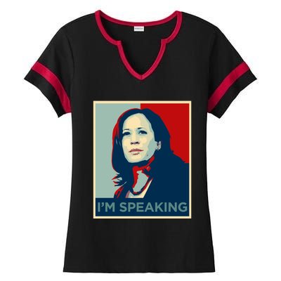 Kamala Harris Im Speaking Quote Joe Biden 2020 Ladies Halftime Notch Neck Tee