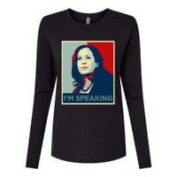 Kamala Harris Im Speaking Quote Joe Biden 2020 Womens Cotton Relaxed Long Sleeve T-Shirt