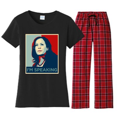 Kamala Harris Im Speaking Quote Joe Biden 2020 Women's Flannel Pajama Set