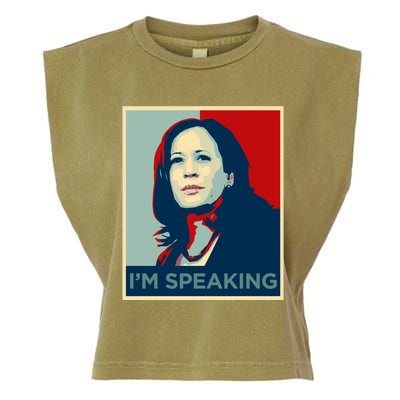 Kamala Harris Im Speaking Quote Joe Biden 2020 Garment-Dyed Women's Muscle Tee